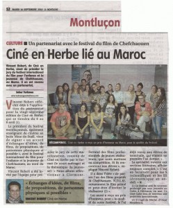 Article "La Montagne" du 16/09/2014